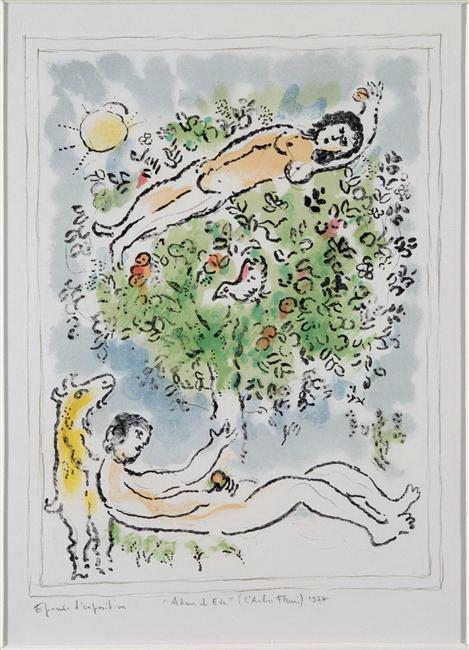 Ein blühender Baum des Zeitgenossen Marc Chagall Ölgemälde